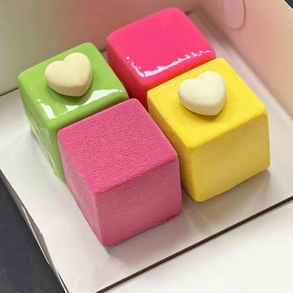 3D Silicone Pastry Mold — French Dessert, Mousse & Cake Baking Pan for Chocolate, Candles, Soap, Fondant, DIY Cake Decoration Tools