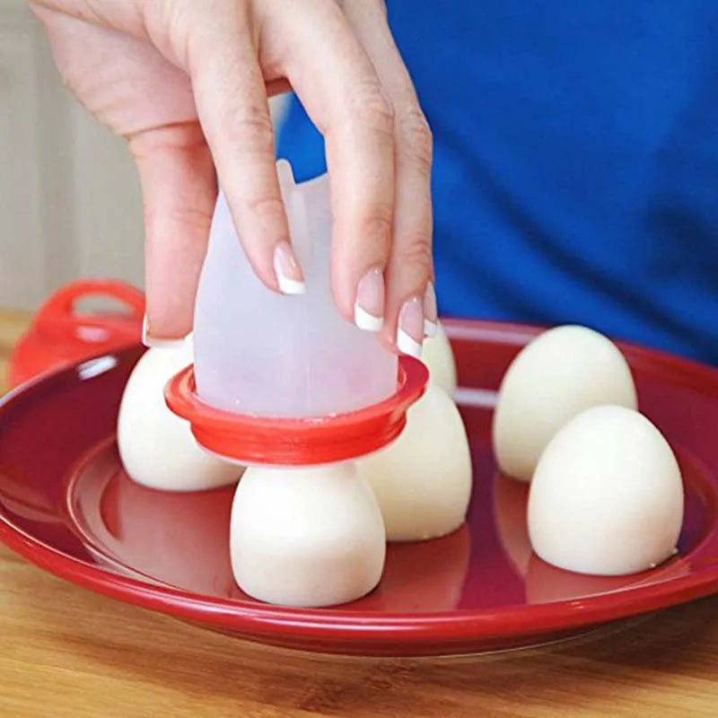 Silicone Egg Boiler Set: 3/6pcs Fast & Non-Stick Cook Cups