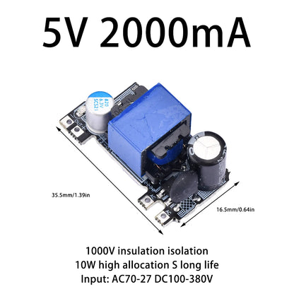 AC-DC 5V Power Supply Module - 220V AC to 5V DC Buck Converter 5W/10W Step Down Transformer