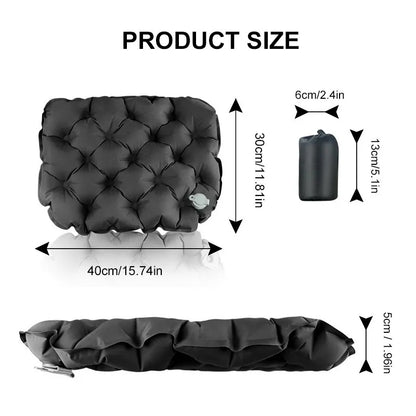 WESTTUNE Inflatable Mattress: Ultralight Seat Cushion for Outdoor Sitting - Camping Sitting Pad Air Mat for Hiking, Backpacking