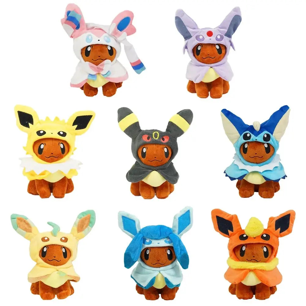 Eevee Evolution Plush Toys – Umbreon, Espeon, Jolteon & More Soft Stuffed Cartoon Collection