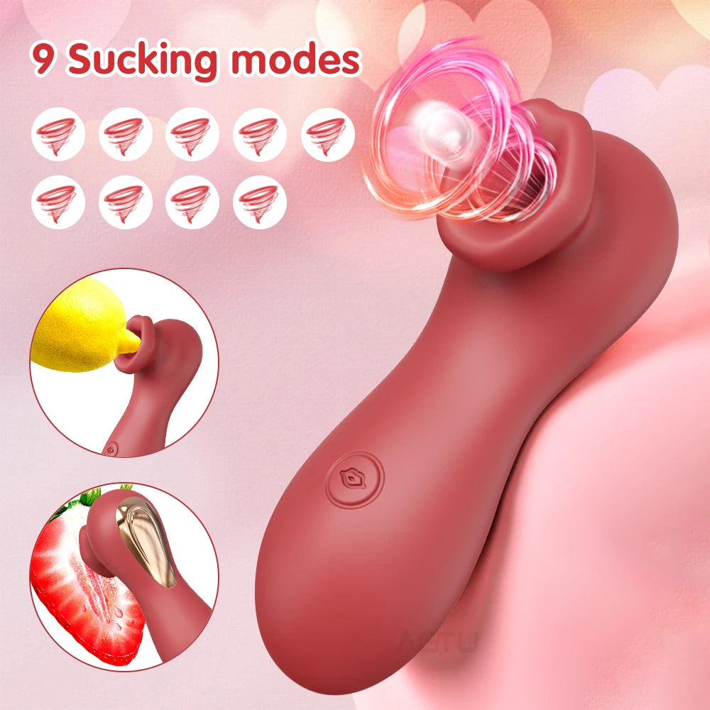 Mini Clitoral Suction Vibrator - Compact Rechargeable Intimate Massager for Adults, Clitoral & Nipple Stimulation