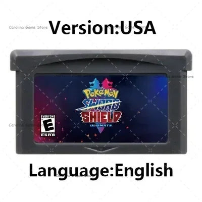 GBA 32-Bit Game Cartridge | Pokemon Series Yellow Sword Shield Arceus Legend Console Card