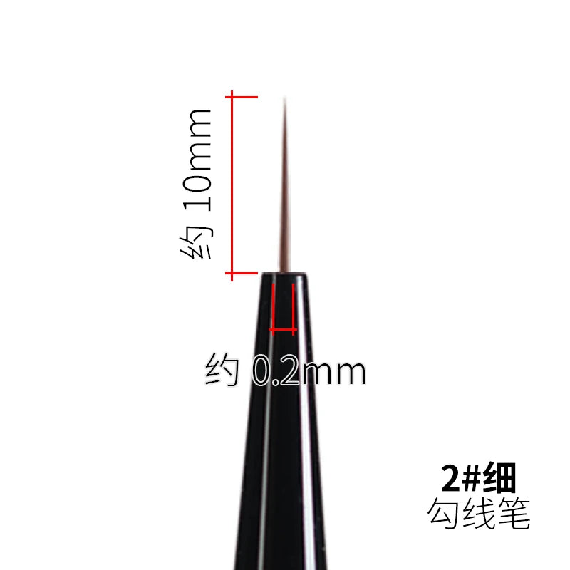 RAYSTUDIO Ultra-Fine Modeling Brush Set – #0 #1 #2 Outline Pens for Hobby, Coloring & Script Detailing