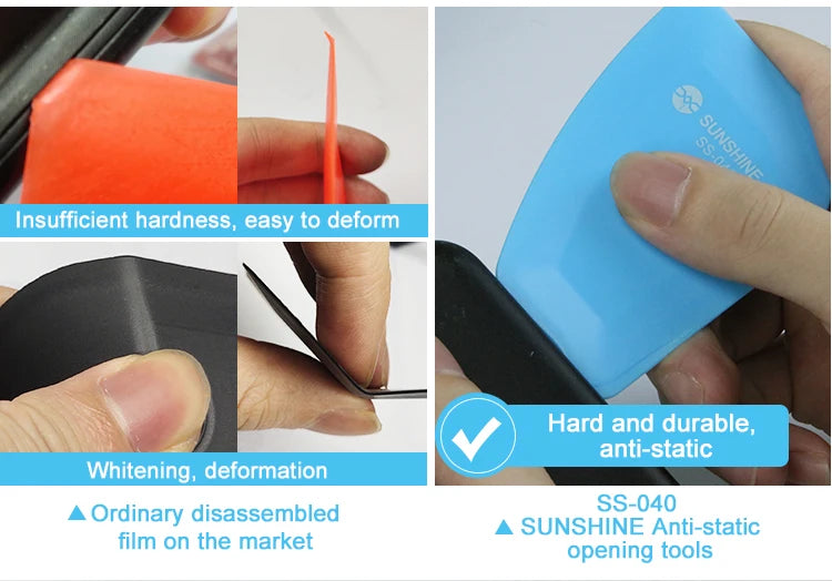 SUNSHINE SS-040 ESD Safe Pry Card – Anti-Static LCD Screen & Battery Disassembly Tool for Phone Repair