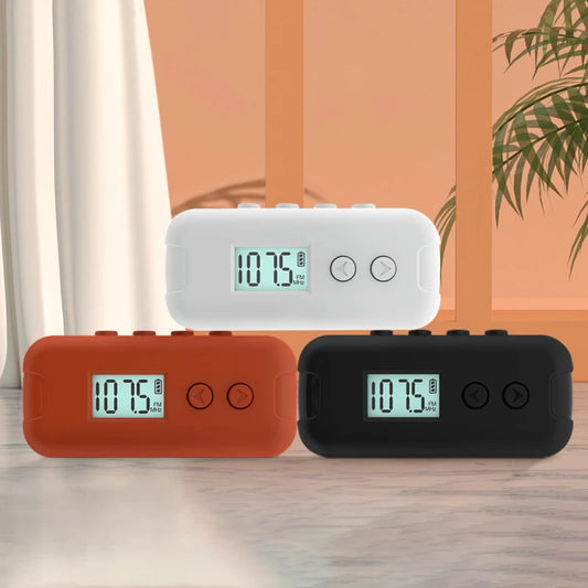 Mini Pocket FM Radio 50–108MHz – Portable Handheld Audio Receiver with LCD Display for Outdoor Sports