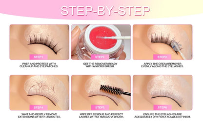MAYOOC 5/15g Eyelash Glue Remover — Quick-Dry Transparent Cream for Professional Eyelash Extensions, Custom Logo Available