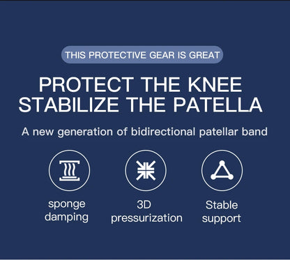 Pressurized Knee Wrap Sleeve — Elastic Support Braces with Pad for Basketball, Tennis & Cycling