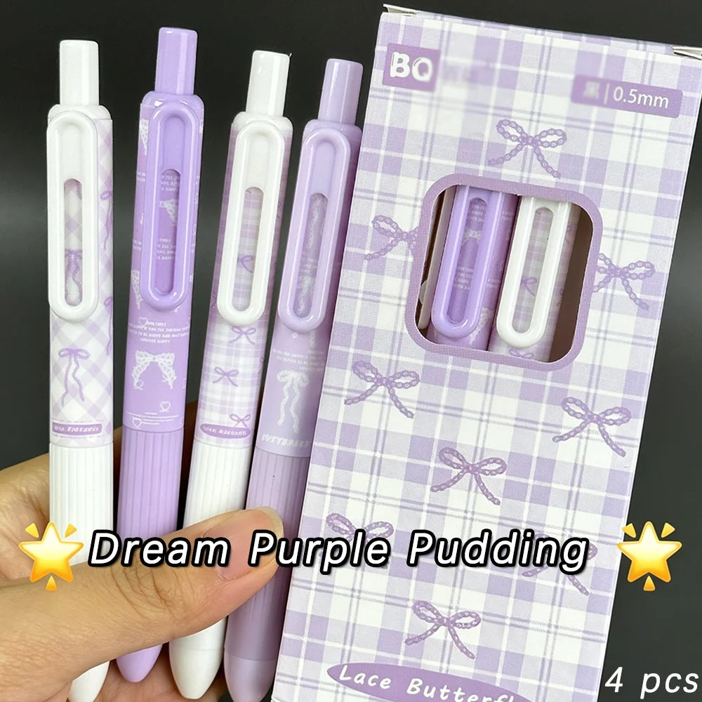 3-Piece Neutral Pens - Black Ink Student Writing Pens with Comfortable Grip