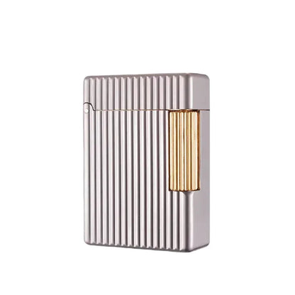 ST30 Vertical Pearl Chrome Oil Lighter – Stylish Side-Sliding Classic Metal Cigarette Lighter, Men’s Gift Accessory