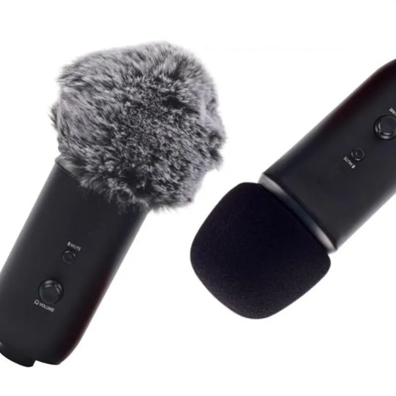 Foam & Furry Microphone Windscreen for Blue Yeti – Pop Filter Wind Muff for Yeti Pro Mic