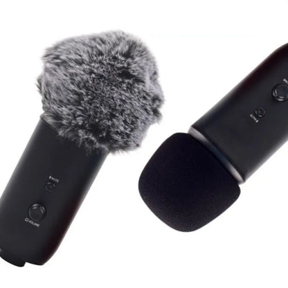 Foam & Furry Microphone Windscreen for Blue Yeti – Pop Filter Wind Muff for Yeti Pro Mic