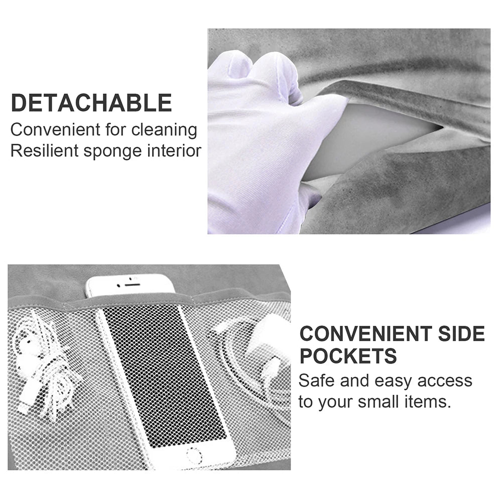 Xnyocn Sponge Pillow Tablet Stand - Bed Rest Cushion Reading Holder for iPad, Samsung, Huawei, and More - Tablet Bracket Phone Support
