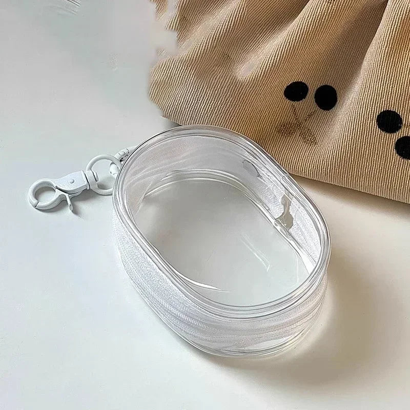 Portable Mini Zipper Storage Bag — Keychain Organizer for Earphones, Chargers, and Small Accessories, Gift Case