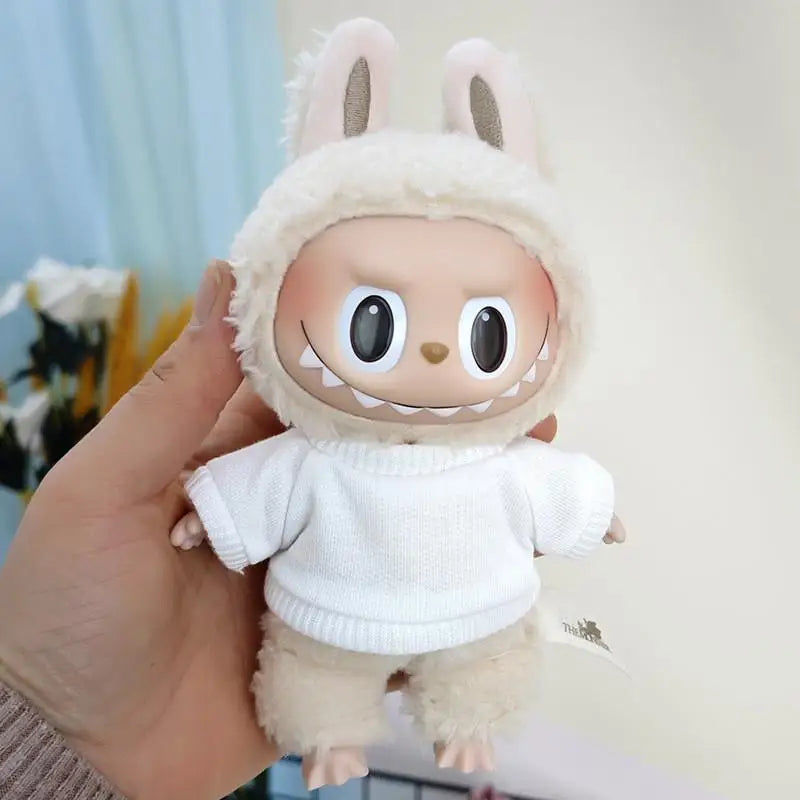17cm Labubu Doll Clothes — Replacement Single Pants & Skirt Accessories for Macaron Labubu Dolls