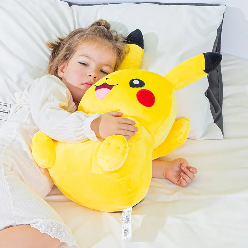 Kawaii Large Pikachu Stuffed Toy – High-Quality Pokémon Plush Doll with Gengar Peluche Pillow, Perfect Xmas Gift for Kids and Friends