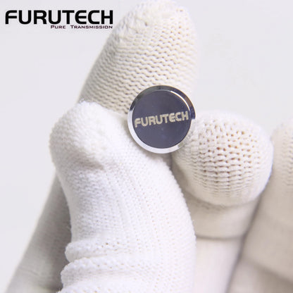FURUTECH Gold-Plated RCA Protector Caps - Hi-End Copper Dust Covers, Noise-Shielding Plug Caps for Audio Connectors, 8–50 Pieces