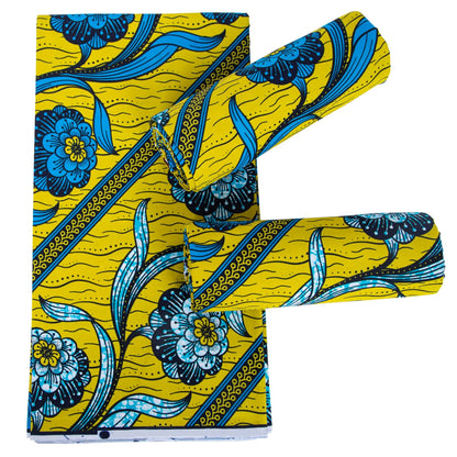 Original African Wax Print Fabric - 100% Cotton Colorful Dutch Ankara Pagne