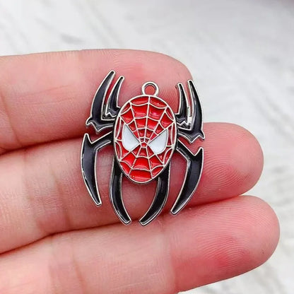 10-Piece Cartoon Alloy Drop Charms - DIY Jewelry Making Pendants for Earrings, Keychains & Creative Accessories