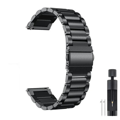 22mm/20mm Metal Watch Strap – Compatible with Garmin Vivoactive 3/4/5, Forerunner 245/645/745/965, Venu 2/3, SQ2 Music