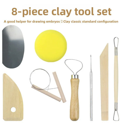 New Texture Pottery Clay Tools – Stainless Steel DIY Carving, Modeling & Hole Punch Sculpture Tools for Ceramics
