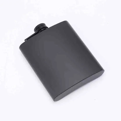 304 SS Portable Hip Flask – Black Whiskey, Vodka, Wine Bottle (6-12oz), Outdoor Bar Party Drinking Utensil
