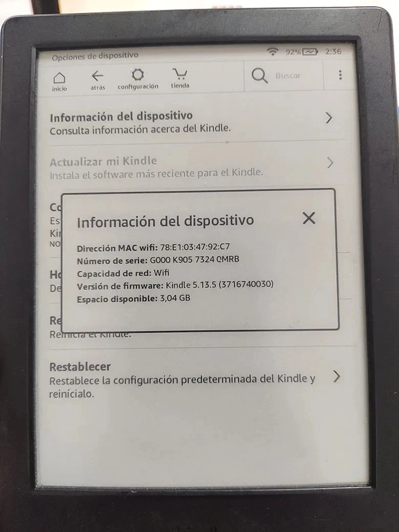 6" Original Kindle 8th Gen E-Book Reader, E-Ink Touch Screen, Without Backlight, Supports Multiple Languages, Perfect Gift