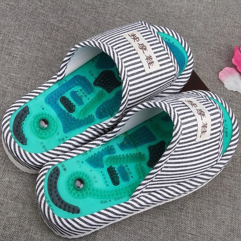 Magnetic Shiatsu Foot Massage Slippers – Reflexology Health Care Sandals