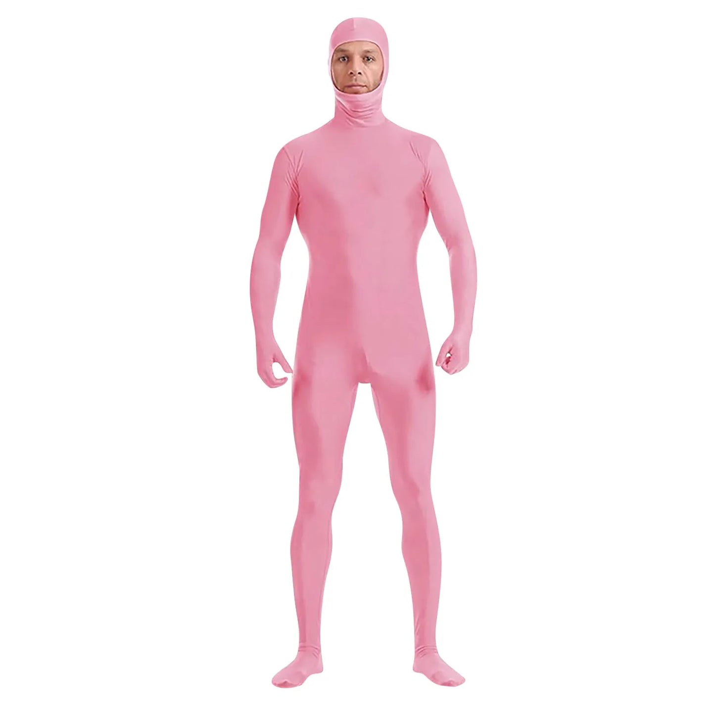 Full Body Zentai Suit for Men – Halloween Second Skin Tight Spandex Nylon Bodysuit Cosplay Costume