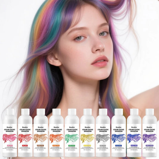 Unisex Color Correction Shampoo — 10 Shades Moisturizing Hair Dye for Long-Lasting Daily & Makeup Hair Care