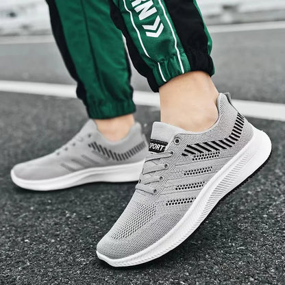 Men's Vulcanized Walking & Running Shoes, Unisex Lightweight Tennis Sneakers, Breathable Athletic Sports Shoes