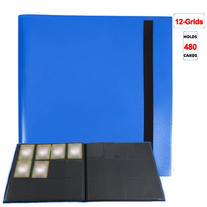 Trading Card Binder - 160/360/480 Capacity Side-Loading PP Card Holder Album for Gaming Cards