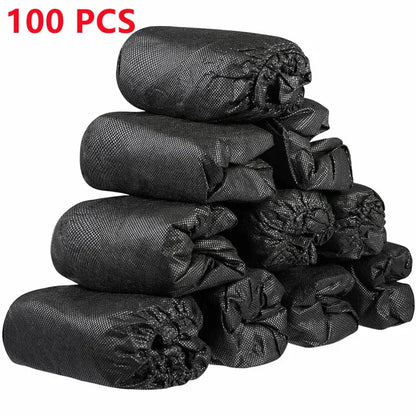 100 Count Disposable Boot & Shoe Covers – Non-Slip Foot Booties for Indoor & Outdoor Use, Home & Workplace Protection