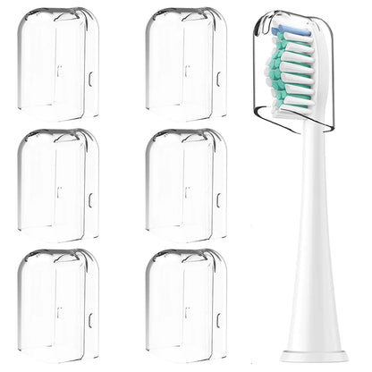 6PCS Reusable Toothbrush Head Covers - Protective Storage Caps Compatible with Philips Sonicare Electric Toothbrush Heads for Home & Travel