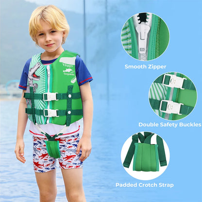 Gogokids Kids Life Jacket – Neoprene Float Vest for Toddlers, Swim Training & Buoyancy Swimwear