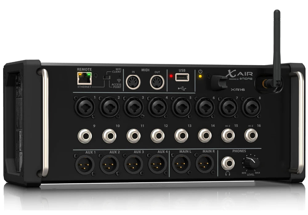 Air 1:1 XR12/XR16/XR18 Rack Mount Digital Mixer – Professional WiFi DSP Audio Mixer for DJ & Studio, USB Recorder Built-in