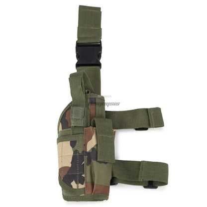 Universal Drop Leg Gun Holster - Right-Handed Tactical Thigh Pistol Bag & Pouch for All Handguns