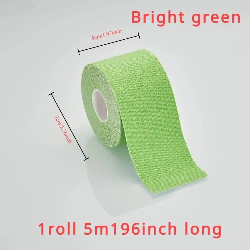 Sports Tape Muscle Patch - 5cm x 5m Lift Chest Tape, Anti-Sagging Knee & Elbow Stretch Fitness Brace