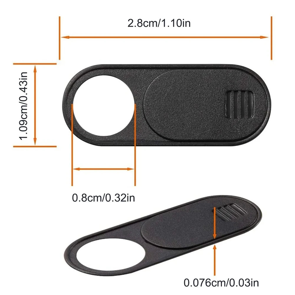 Tesla Model 3/Y Privacy Protector: Center Console Webcam Slide Switch Camera Cover - Interior Sticker Trim for Added Security