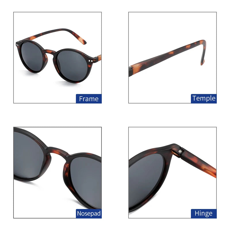 ZENOTTIC Retro Small Round Polarized Sunglasses – Lightweight Vintage UV400 Shades for Men & Women