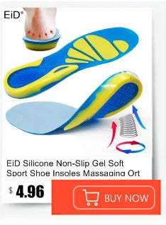 EiD Magnetic Therapy Foot Insoles – Soft Acupressure Sports Cushion for Men & Women