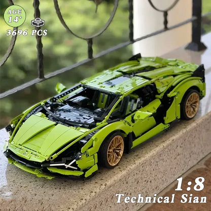 3696pcs Technical Building Blocks — Compatible MOC 42115 Sports Car Model for Adults & Boys