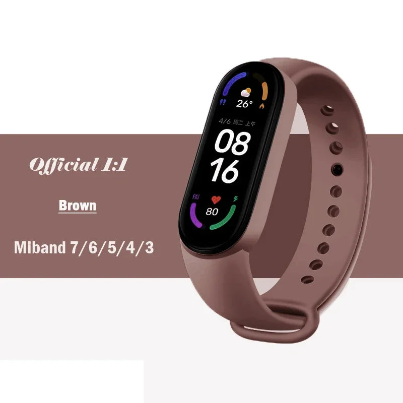 Silicone Strap for Xiaomi Mi Band 3-7 NFC – Sport Replacement Wristband Bracelet