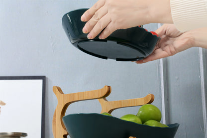 2/3 Layer Plastic Fruit Plate – Modern Snack Dish, Candy Dish & Cake Stand for Home & Living Room