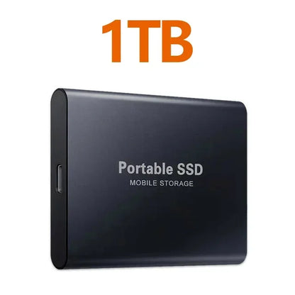 Portable SSD 1TB–4TB High-Speed External Drive – USB 3.1 Type-C Solid State Hard Disk for Laptop, PC & Mac