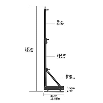 170cm Heavy Wall Mount Boom Arm – Projector Bracket for Photography Studio, Softbox, Video Strobe & Ring Lights