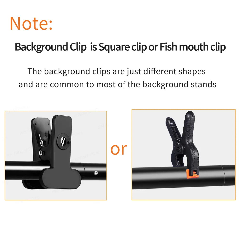 Photography Backdrop Stand Kit - Adjustable Photo Studio Background Support System with Carry Bag for Green Screen & Backdrops