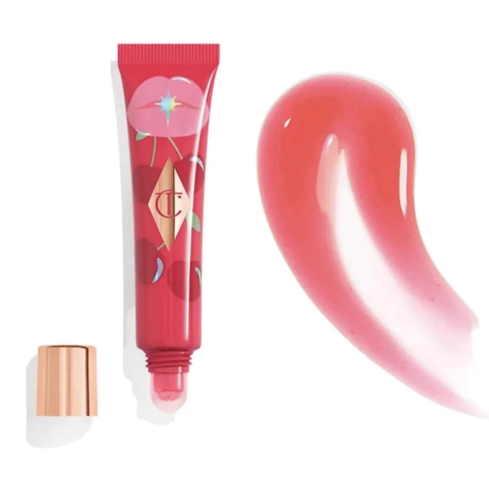 Charlotte Tilbury Makeup Set - Lip Balm Facial Setting Powder Liquid Foundation & Moisturizing Setting Spray Cosmetics