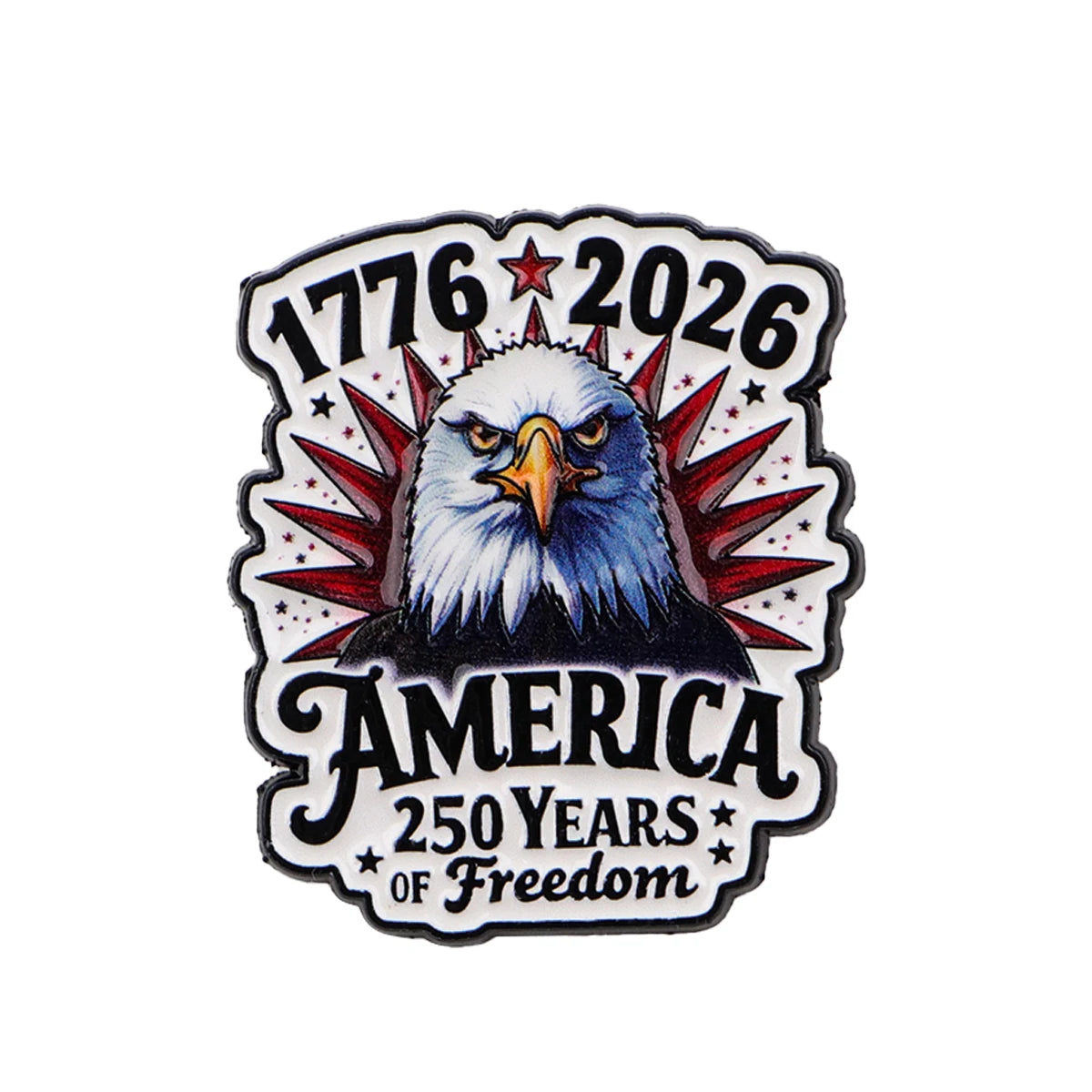 250th Anniversary Eagle Enamel Pin - Patriotic USA Lapel Badge Brooch for Backpacks, Clothing, and Gifts