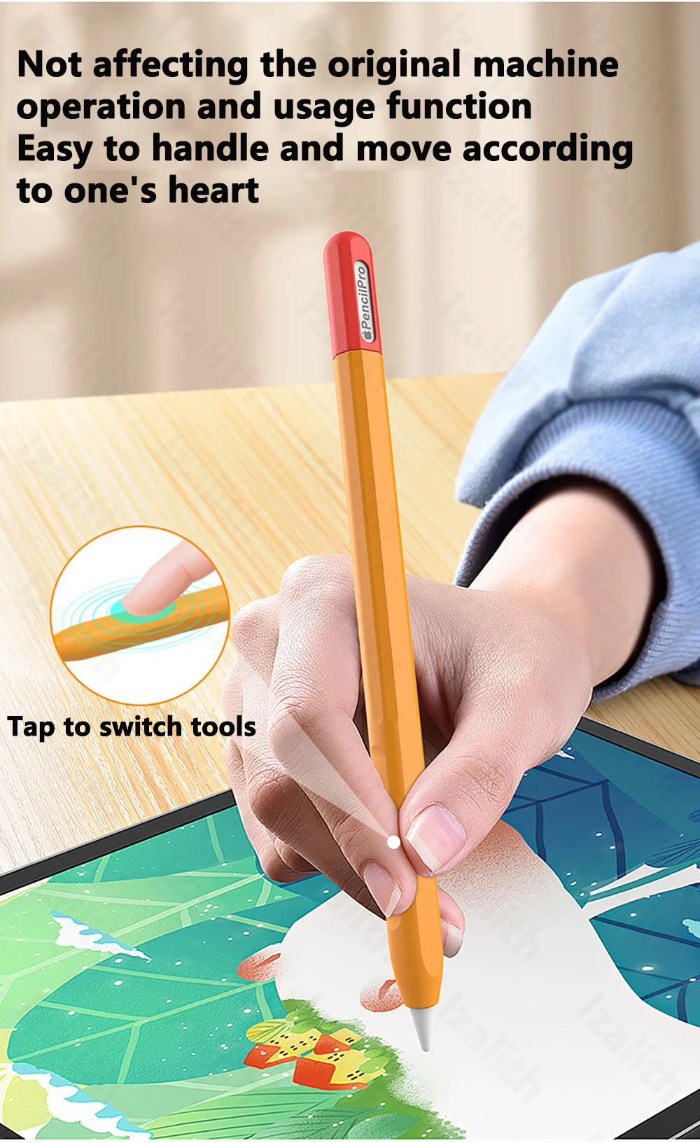 Pencil Case for Apple Pencil Pro | Soft Silicone Ultra-Thin Protective Cover for iPad Pencil